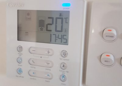 Carrier Wall controller installed in a North Adelaide home